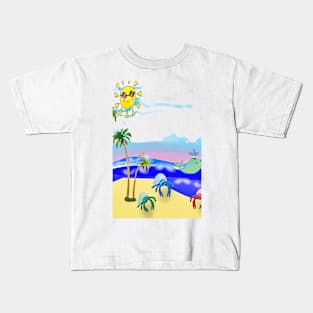 Beach Party for the Baby Crabs Kids T-Shirt